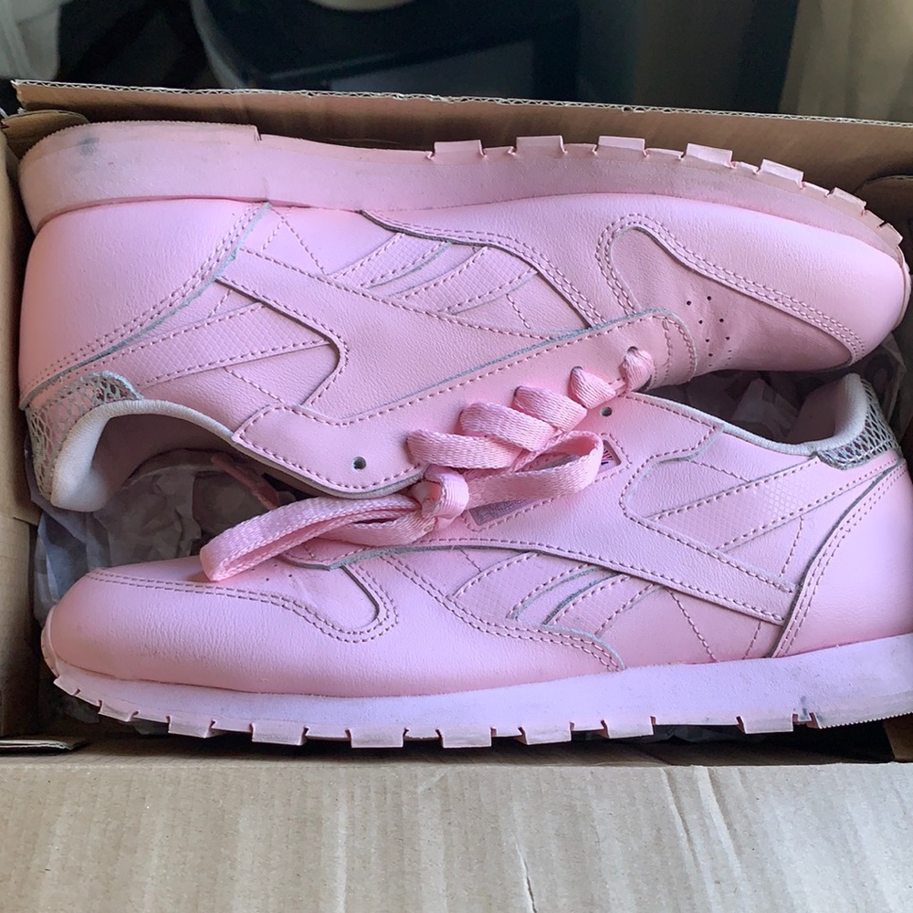Reebok Classic leather metallic junior classic sneaker